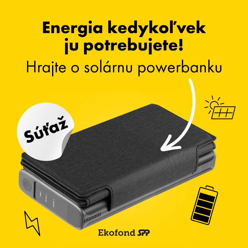 Súťaž na Instagrame o solárnu powerbanku